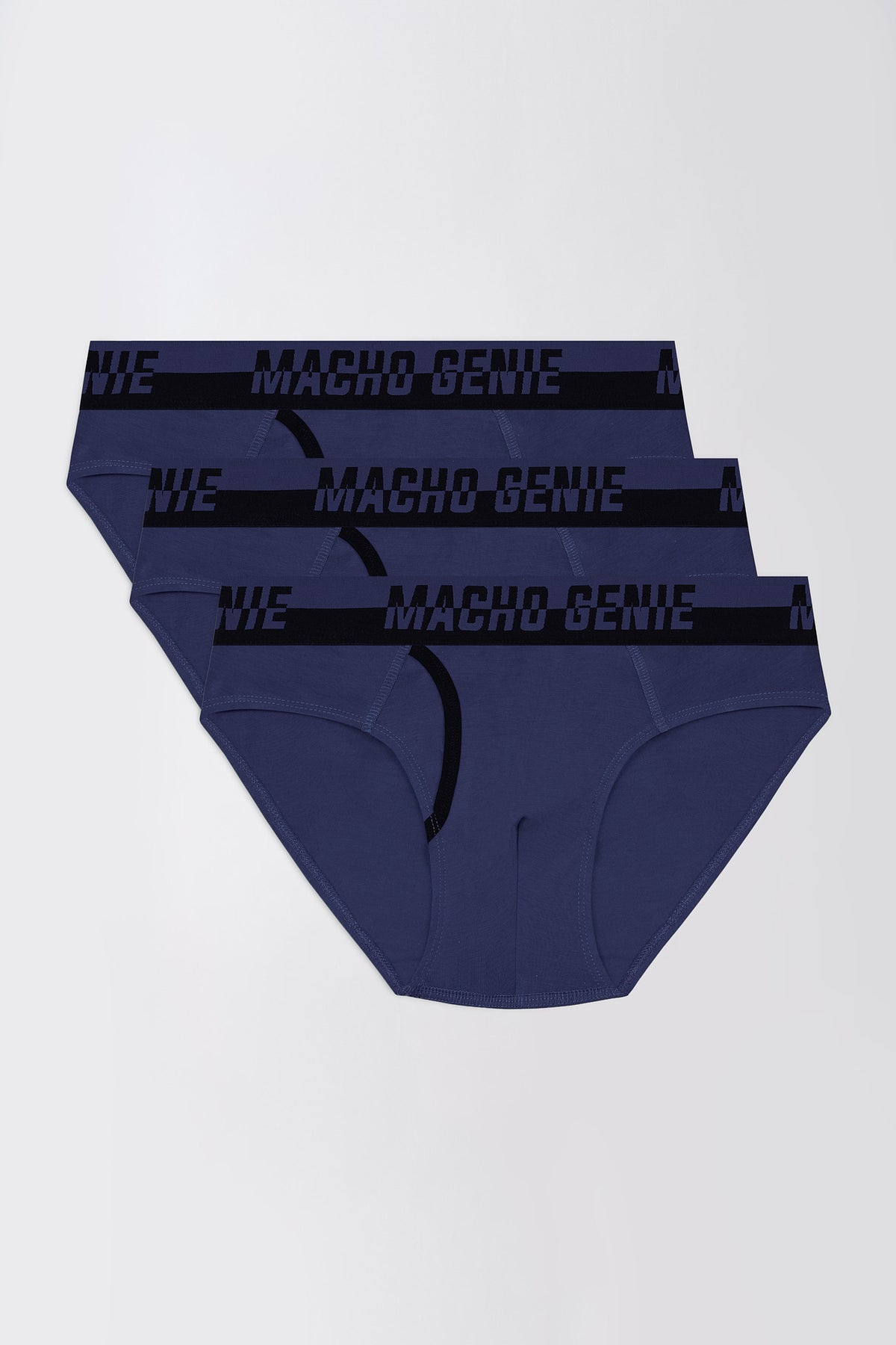 Men's Essentials - ActiveCore Cotton Blend Y-Shaped Briefs - 3-Pack - Marine Navy