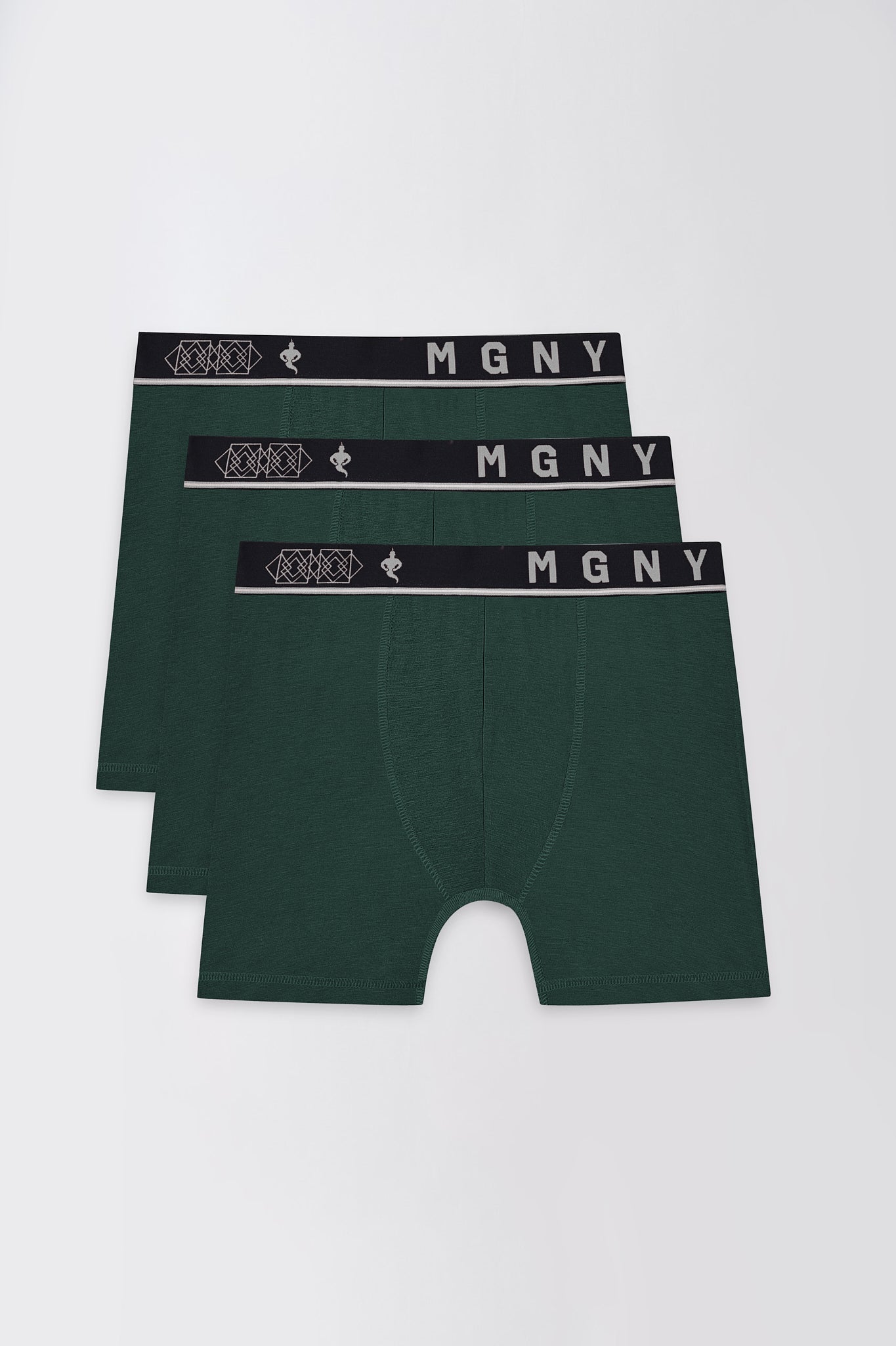 Men's Essentials - Bamboo Aeroflex Breathable Boxer Briefs - 3-Pack - Green