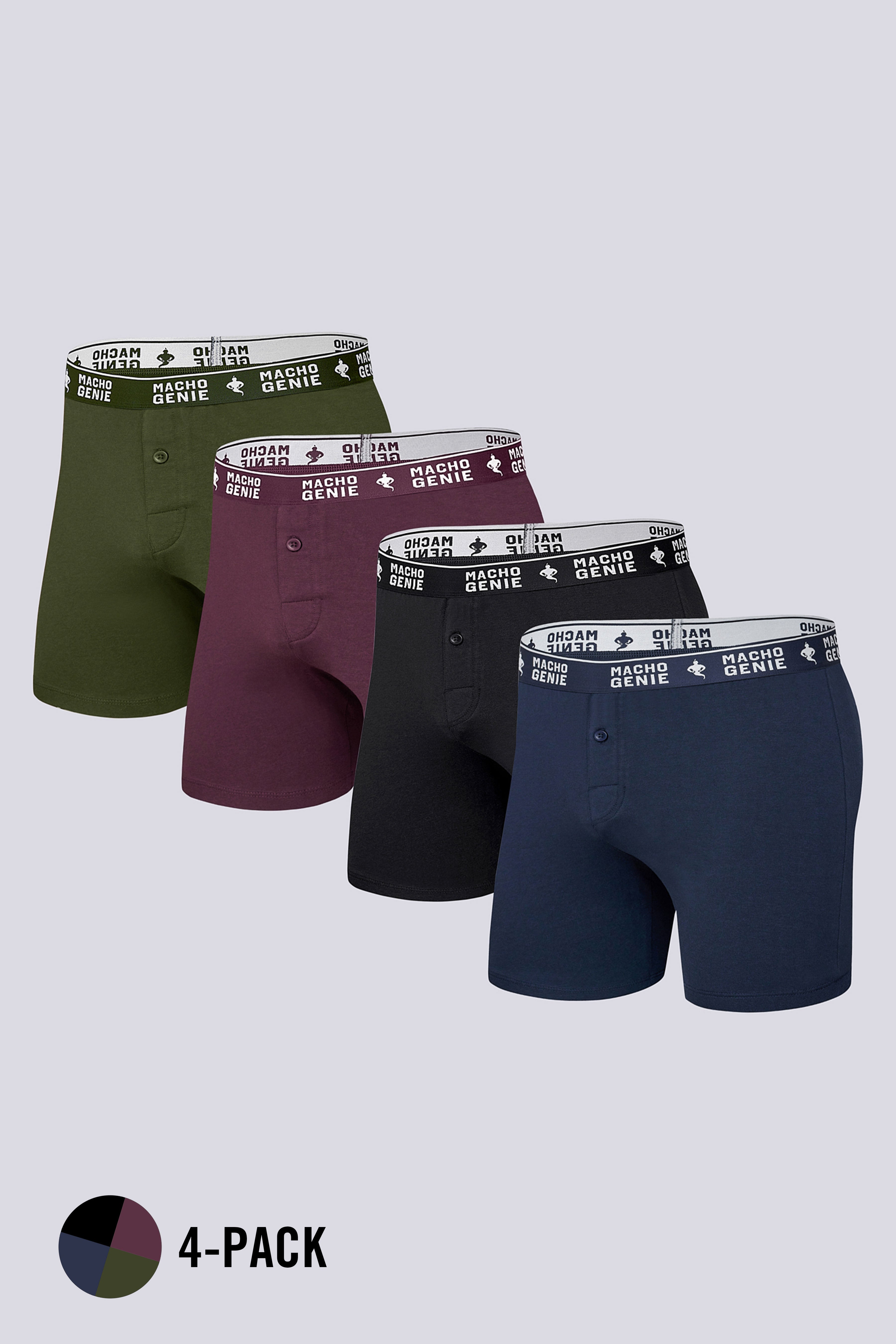 Men's Essentials - Timeless Comfort Classic Boxers - 4-Pack