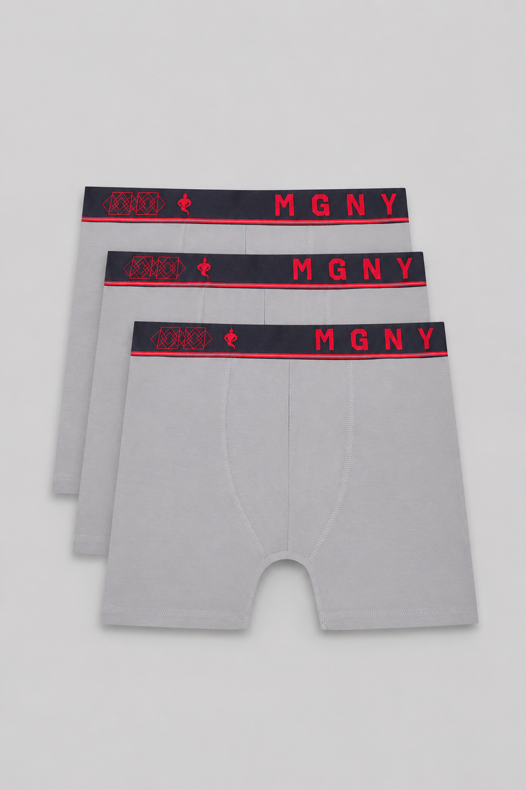 Men's Essentials - Bamboo Aeroflex Breathable Boxer Briefs - 3-Pack - Heather Gray
