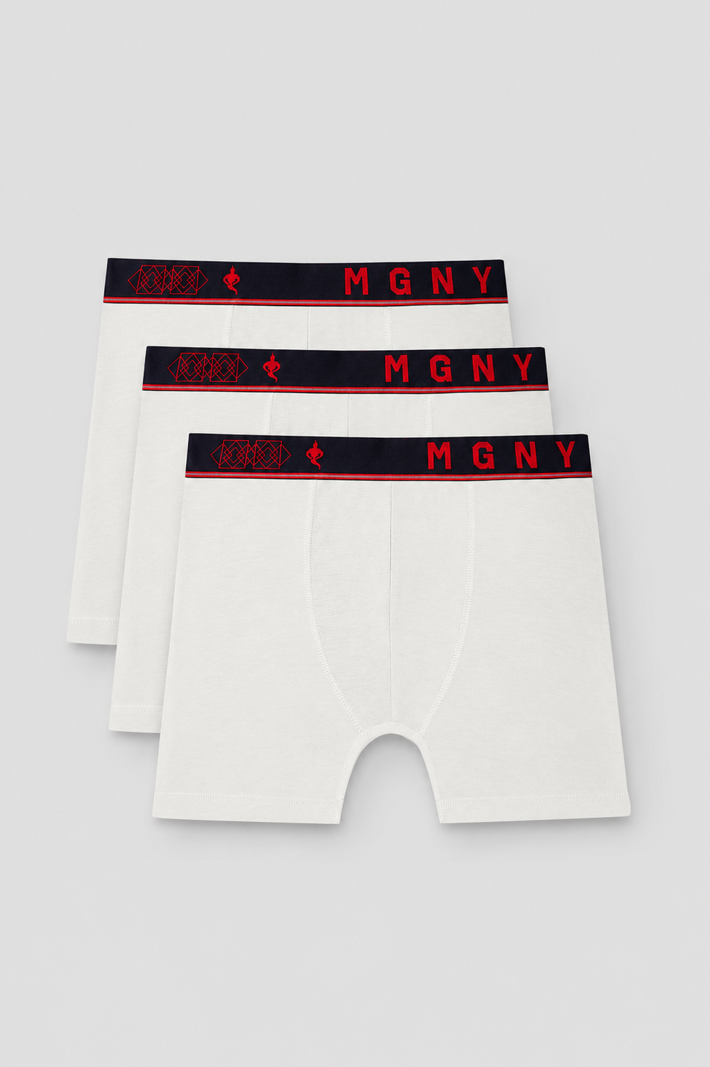 Men's Essentials - Bamboo Aeroflex Breathable Boxer Briefs - 3-Pack - Ivory White