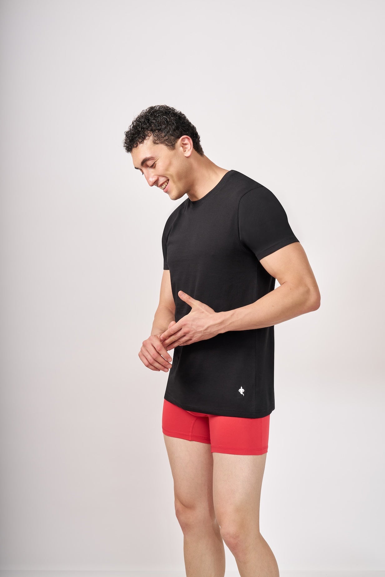 Men's Essentials - AeroCot Round Neck Undershirt - Onyx Black