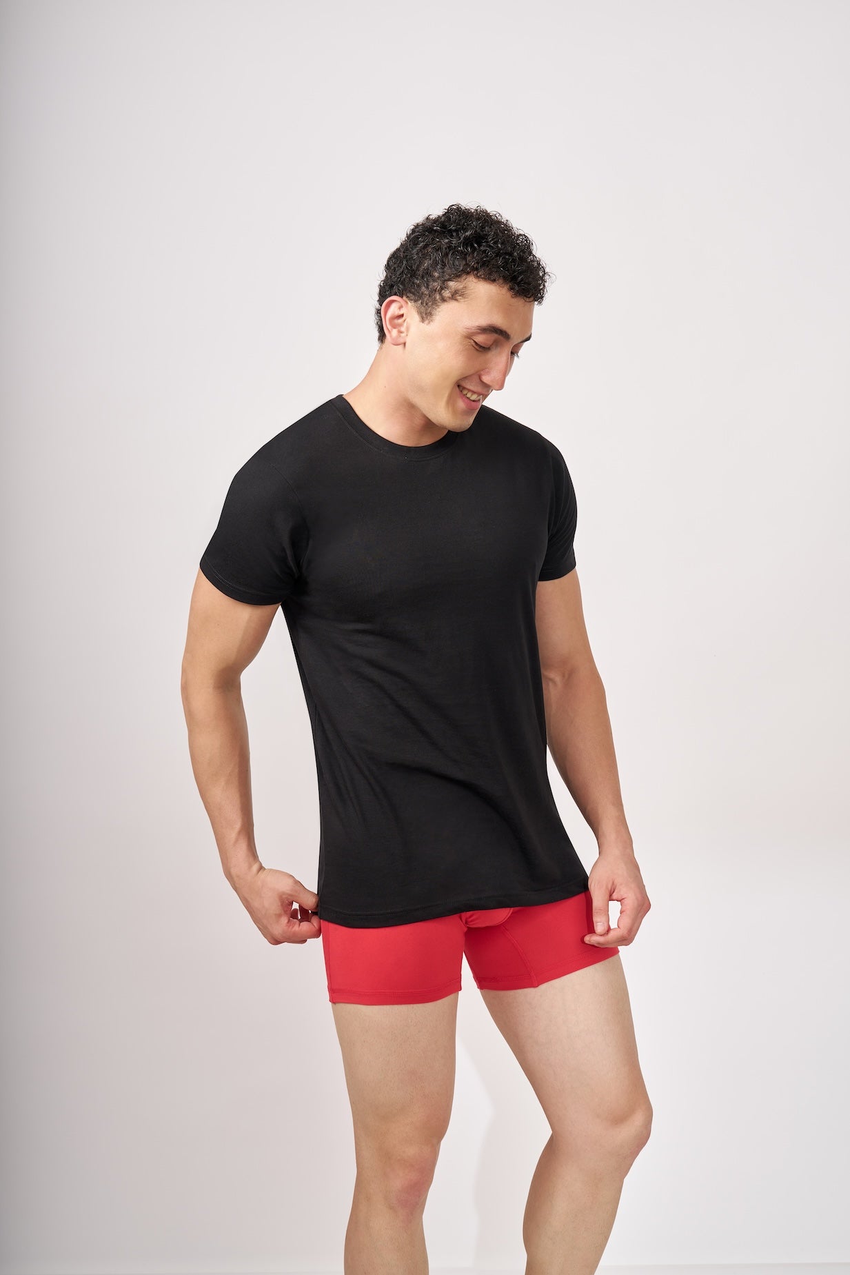 Men's Essentials - AeroCot Round Neck Undershirt - Onyx Black