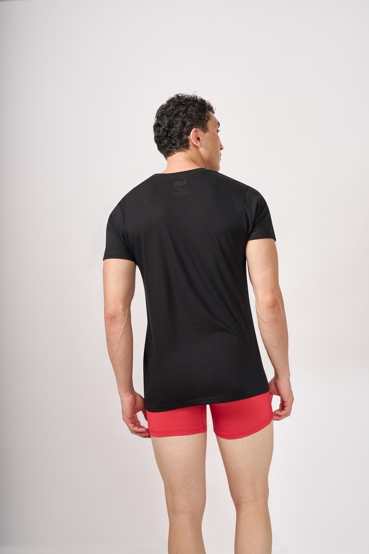 Men's Essentials - AeroCot Round Neck Undershirt - Onyx Black