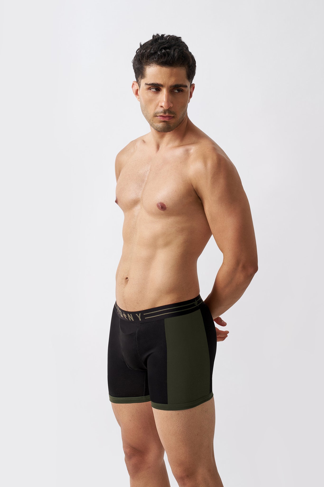 Macho Genie black men's boxer briefs made with soft stretch cotton and a flexible fit