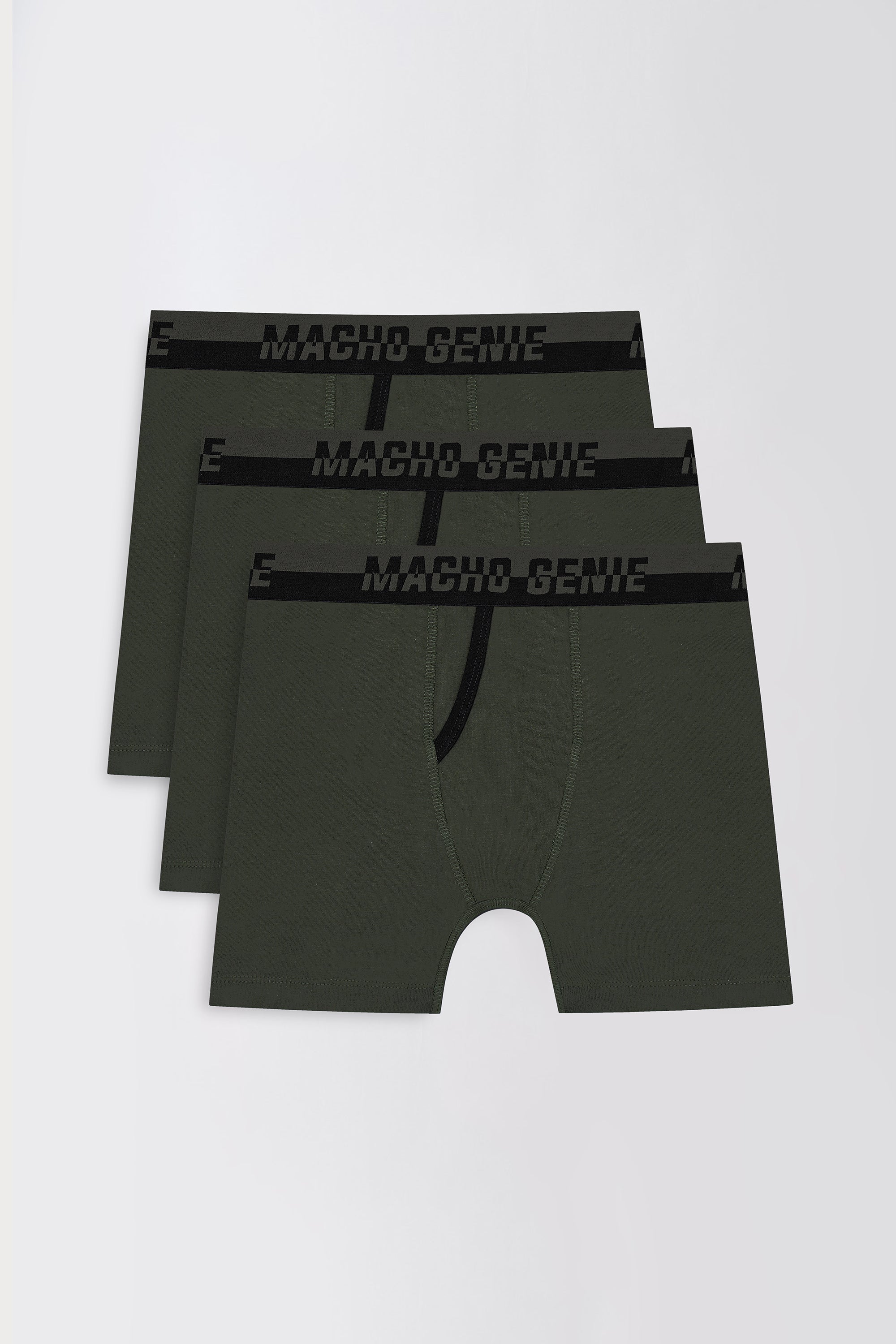 Men's Essentials - ActiveCore Supima Blend Cotton Boxer Briefs - Army Green