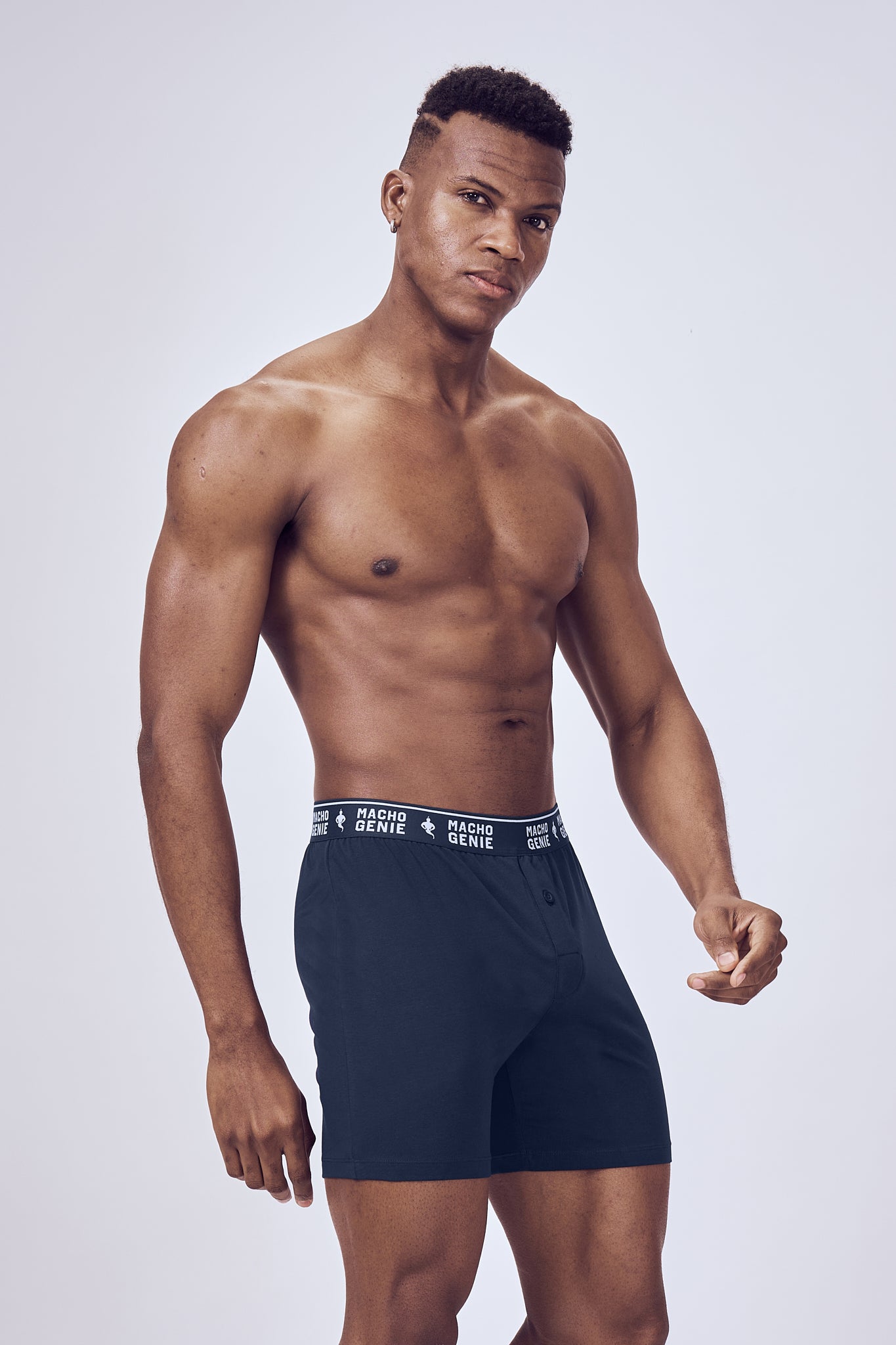 Men's Essentials - Timeless Comfort Classic Boxers - 2-Pack - Blue and Black