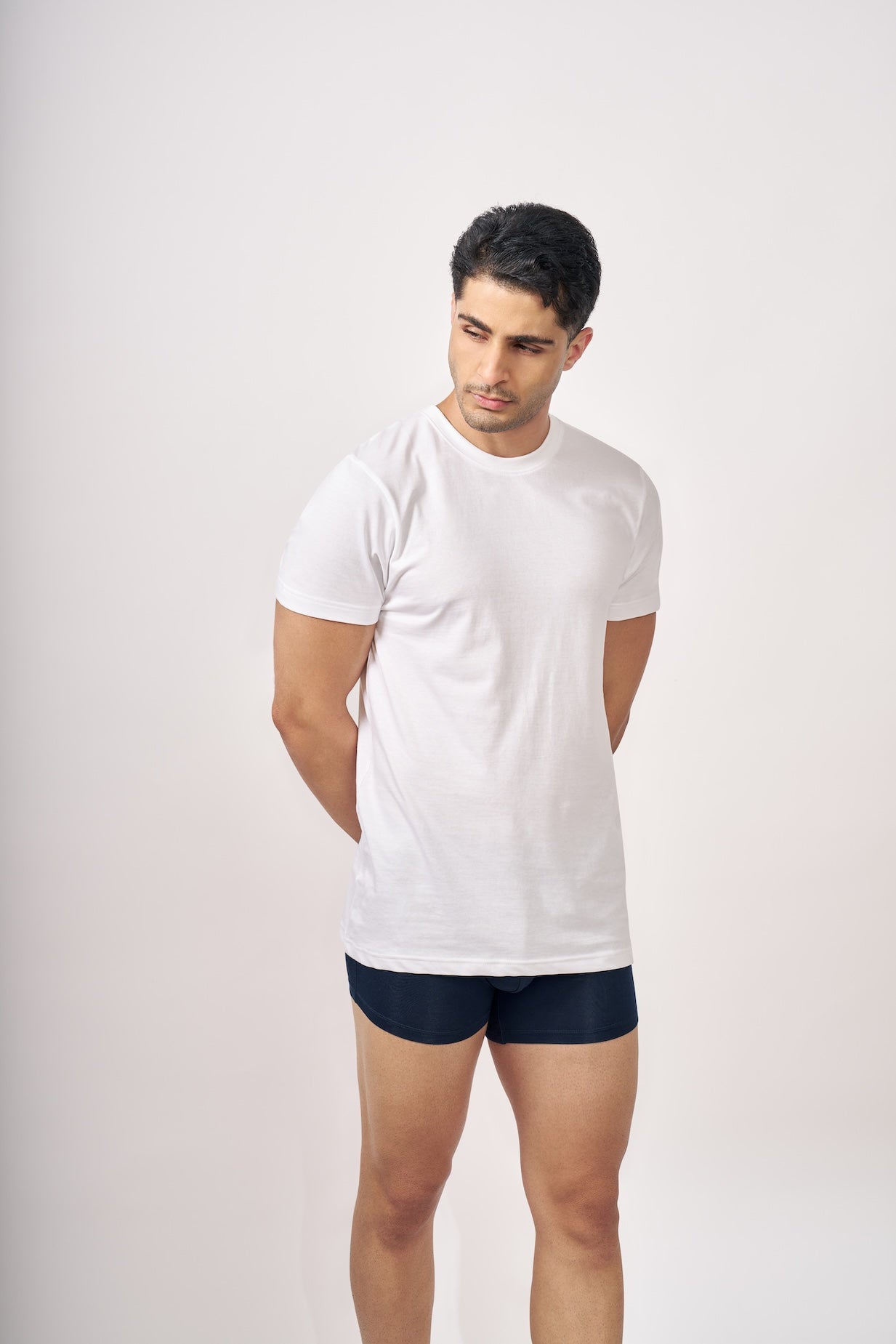 Men's Essentials - AeroCot Base+ Round Neck Undershirt Combo - 6-Pack - Black, White and Gray