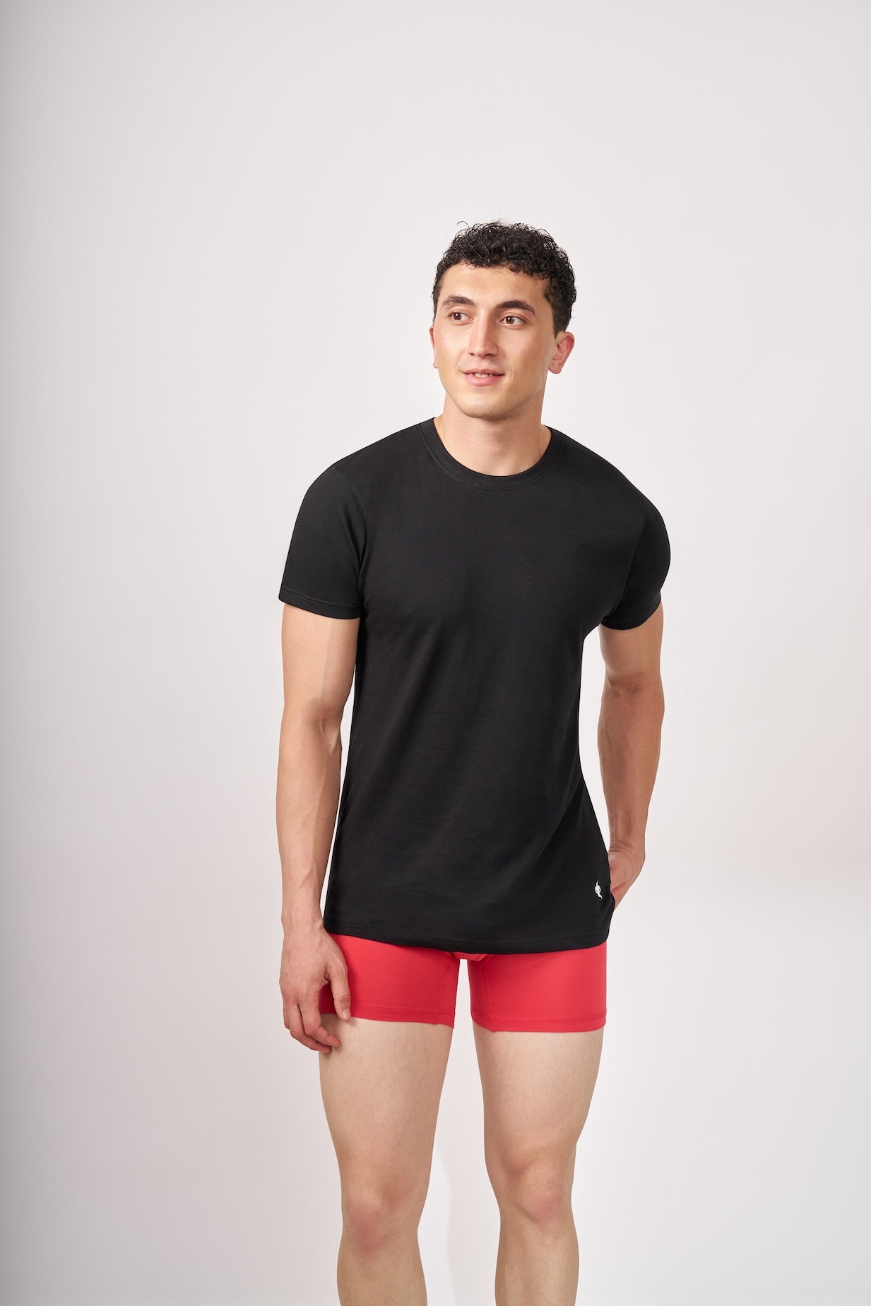 Men's Essentials - AeroCot Round Neck Undershirt - Onyx Black