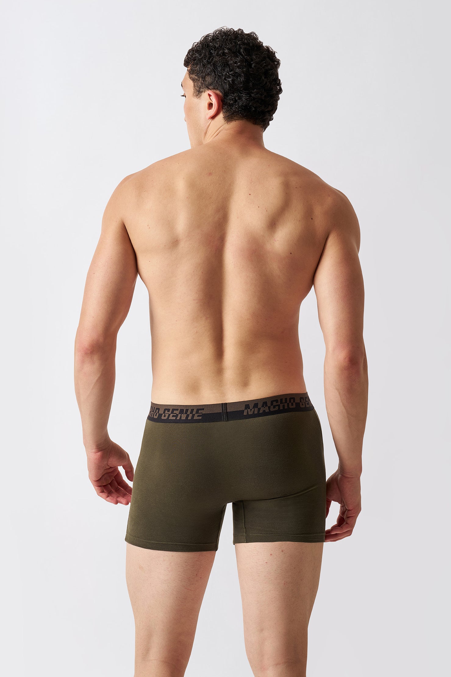 Men's Essentials - ActiveCore Supima Blend Cotton Boxer Briefs - Army Green