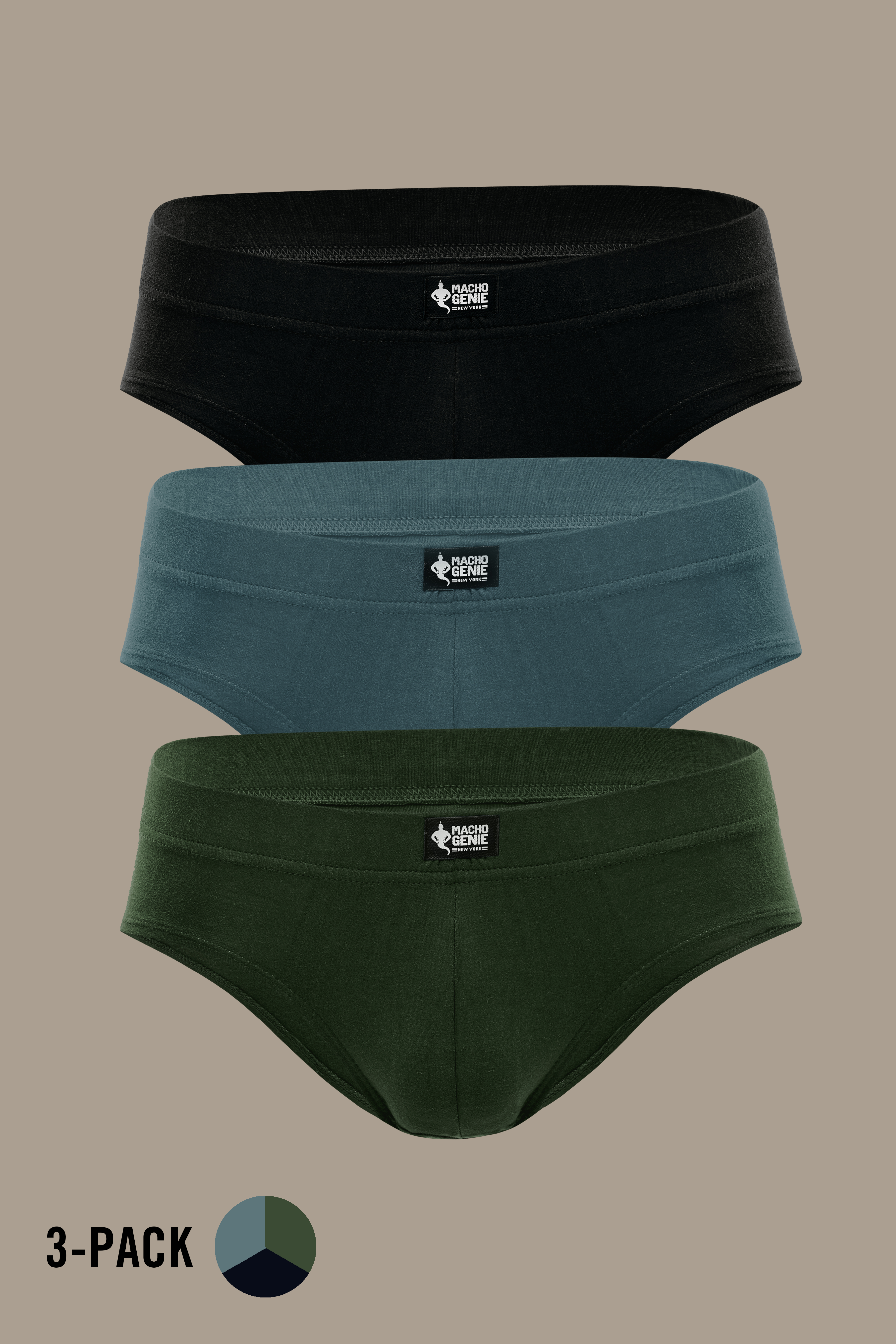 MachoGenie-All-Day_Bliss_Y-Shaped_Cotton_Briefs_3-Pack-Black_-Green_-Grey