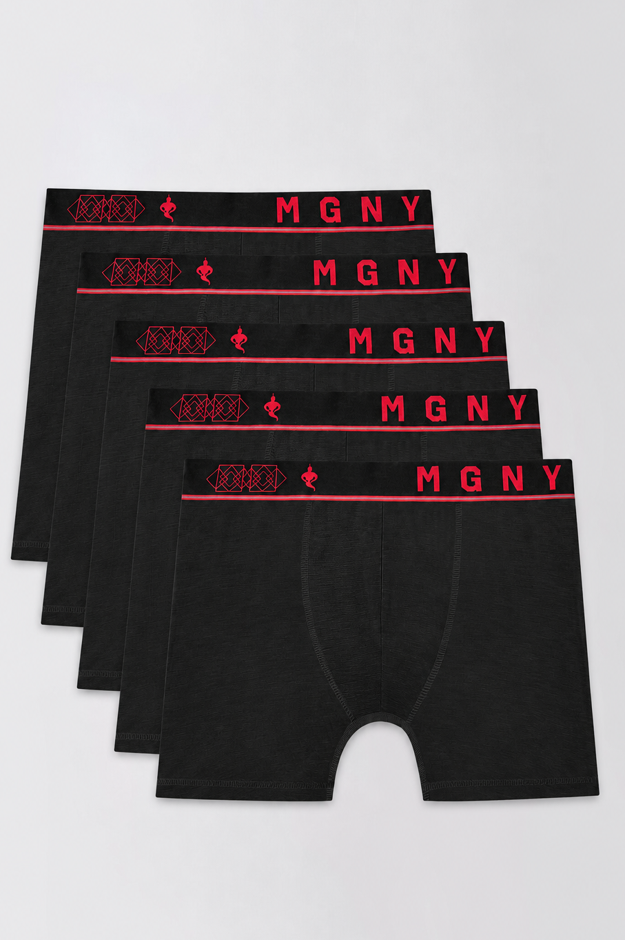 Men's Essentials - Bamboo Aeroflex Breathable Boxer Briefs - 5-Pack - Jet Black