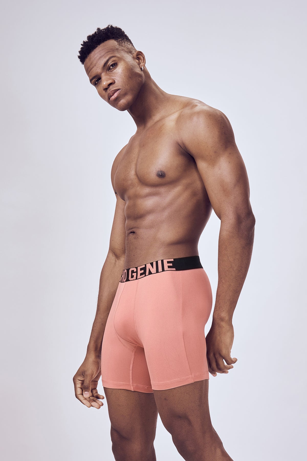 Macho Genie Men Sky Tropical Coral brief inner wear with high stretch fabric, flexible waistband and compression support active wear