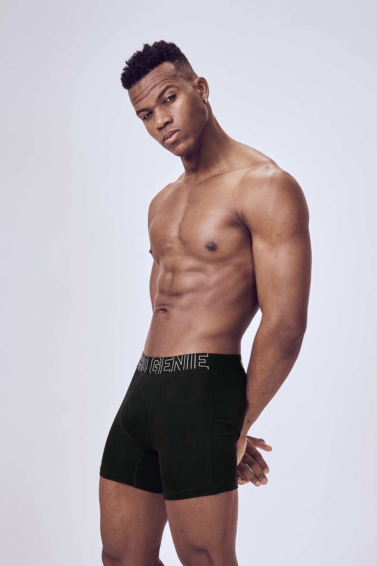 Macho Genie FlexCore men boxer brief with 6 inch inseam, flexible waistband and no ride up design